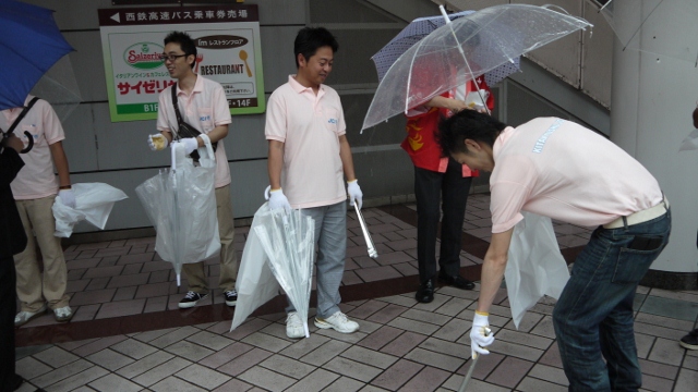 小倉祇園太鼓清掃